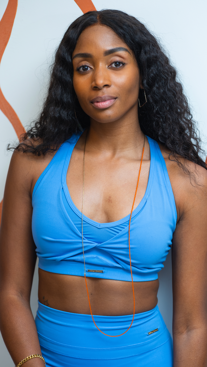 Handmade Orange and Gold Necklace